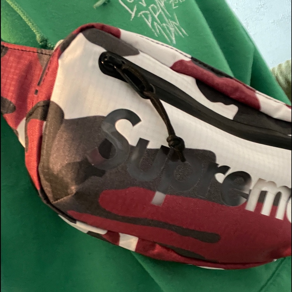Red Camo Waist Bag